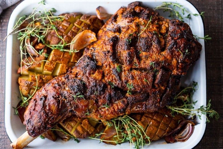 Harissa-Spiced Slow-Roast Lamb