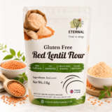 Red Lentil Flour (Masoor Dal Flour) 1kg – Gluten Free Lentil Atta | High Protein, Vegan