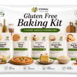 Gluten Free Baking Kit – Flour Bundle with Chapati, Pizza, 1:1 Baking, Brown Rice & Red Lentil Flour (5x500g)